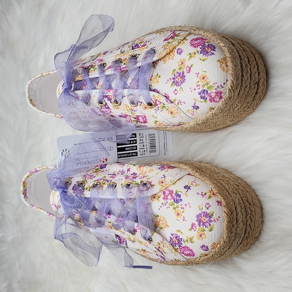 Superga 2790 Love Shack Fancy Flowers Rope 2 Sneaker Shoes - Picture 10 of 17